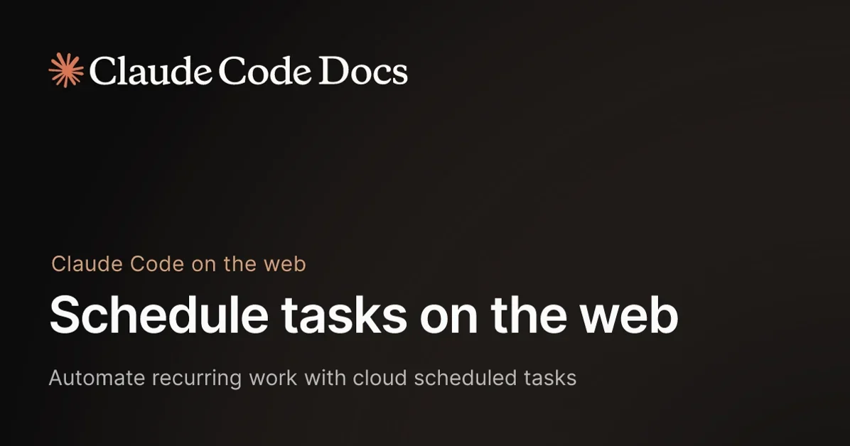 Schedule tasks on the web