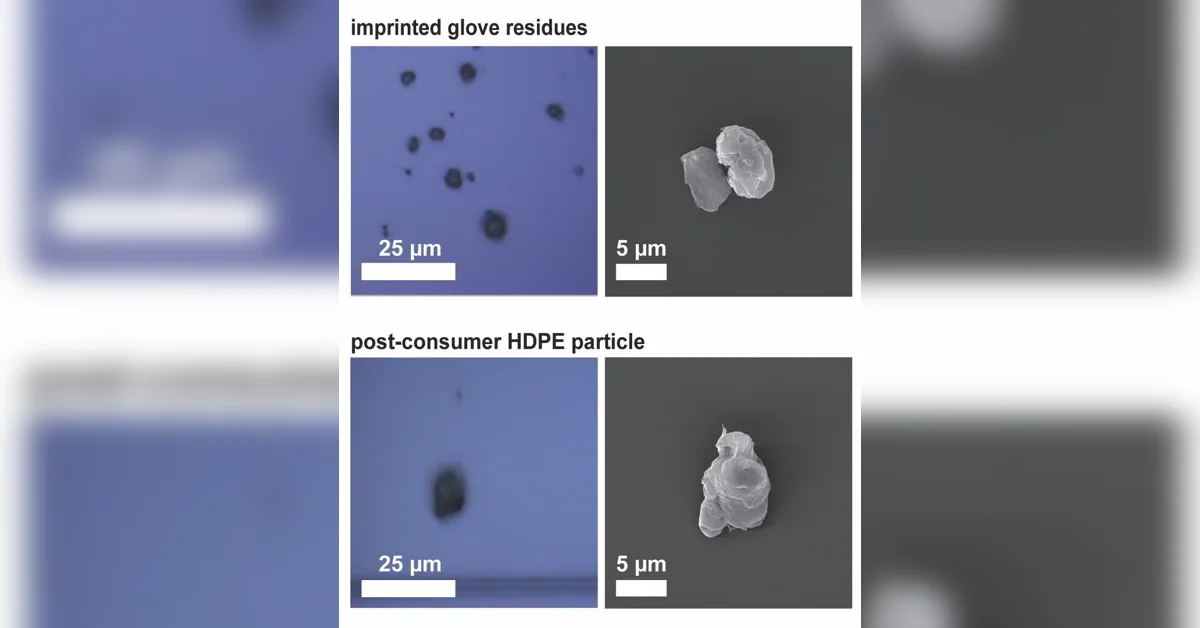 Overestimation of microplastics potentially caused by scientists' gloves
