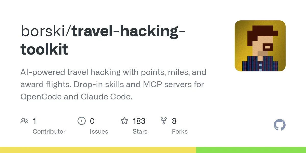 Show HN: Travel Hacking Toolkit – Points search and trip planning with AI