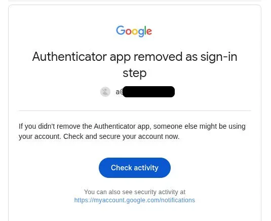 My Google Workspace account suspension