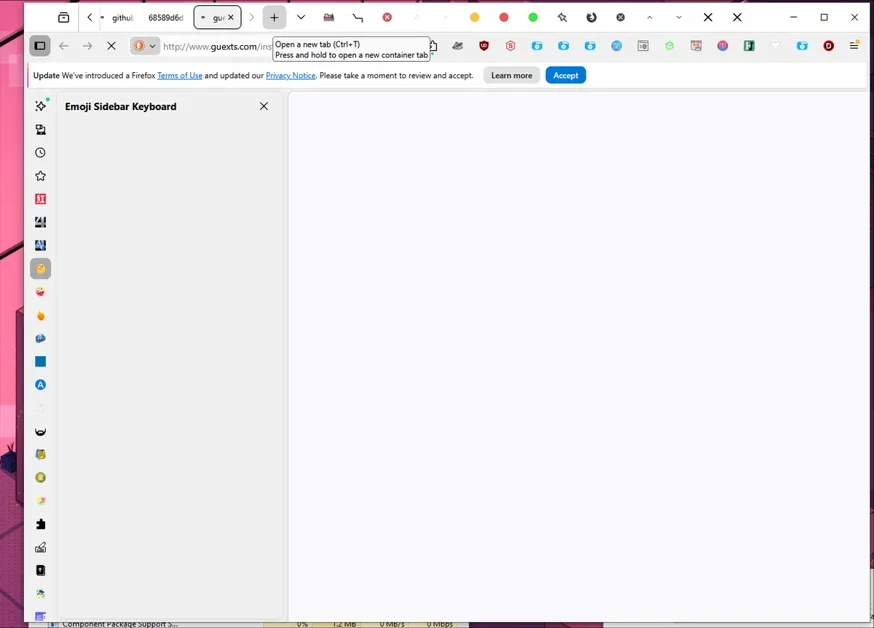 Installing every* Firefox extension