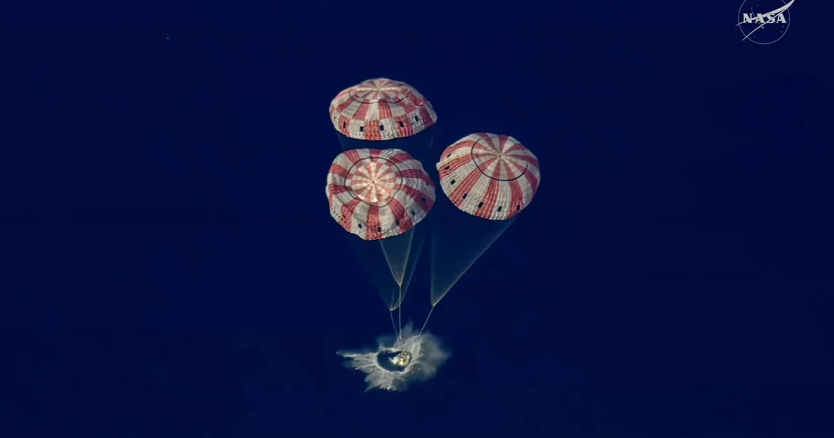 Artemis II safely splashes down