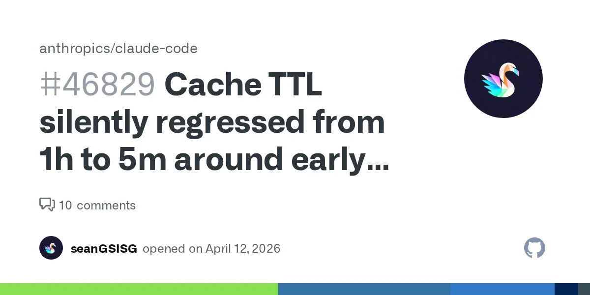Anthropic downgraded cache TTL on March 6th