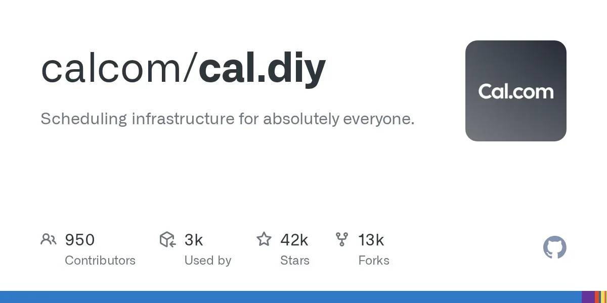 Cal.diy: open-source community edition of cal.com