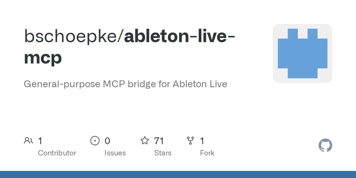 Show HN: Ableton Live MCP