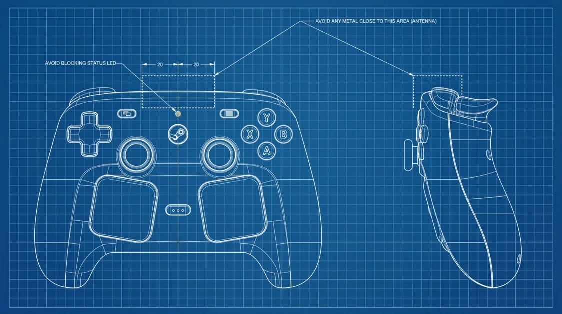 Valve releases Steam Controller CAD files under Creative Commons license