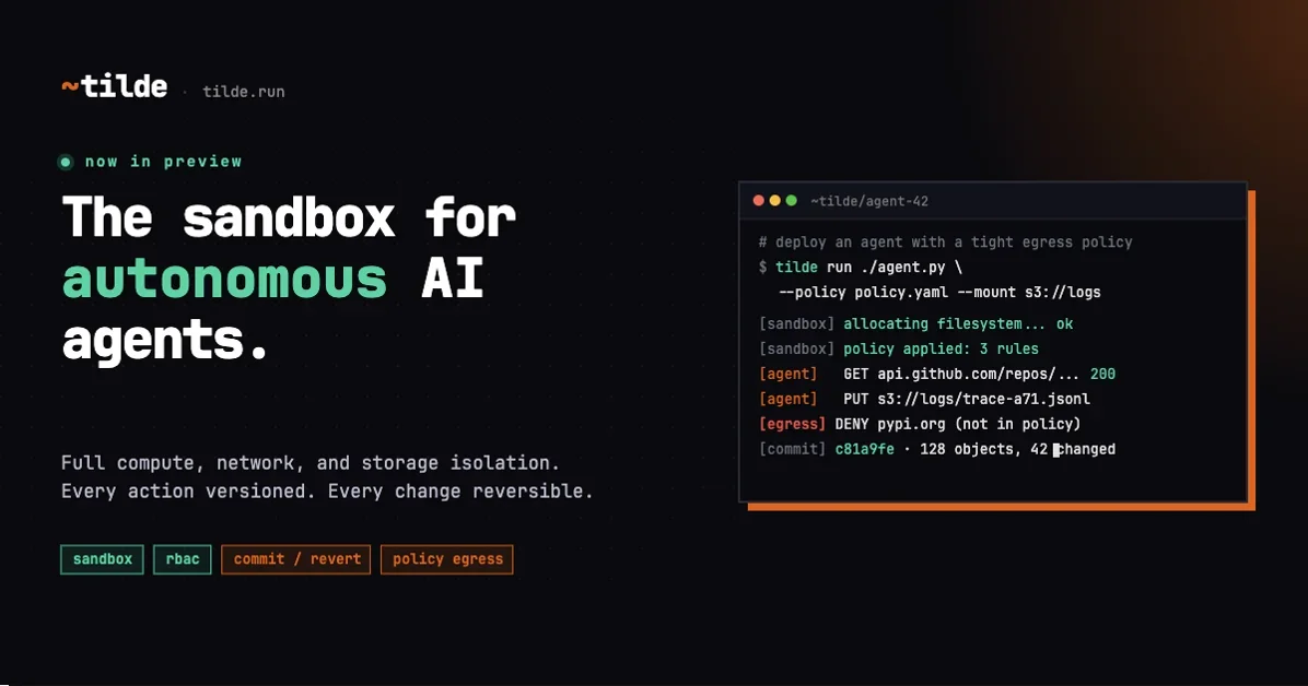 Show HN: Tilde.run – Agent Sandbox with a Transactional, Versioned Filesystem
