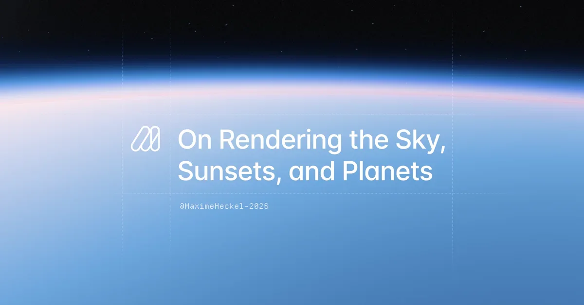 Rendering the Sky, Sunsets, and Planets