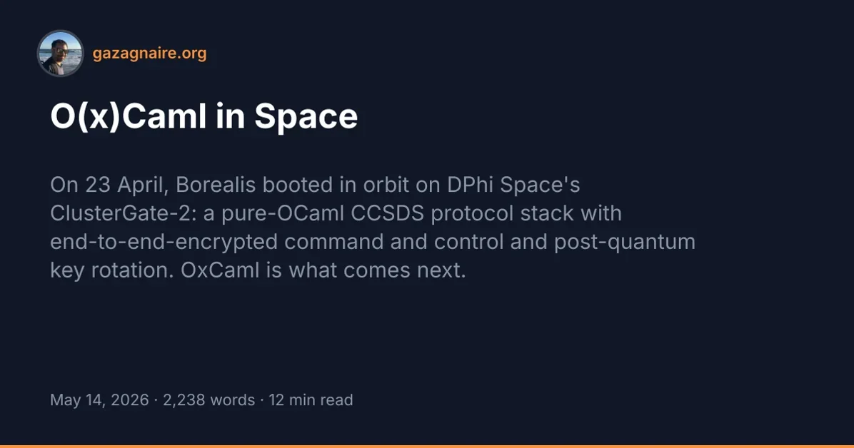 O(x)Caml in Space