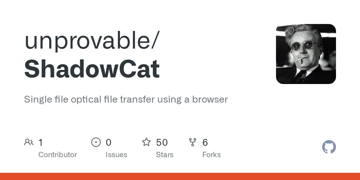 Show HN: ShadowCat – file transfer through QR Codes in a Browser