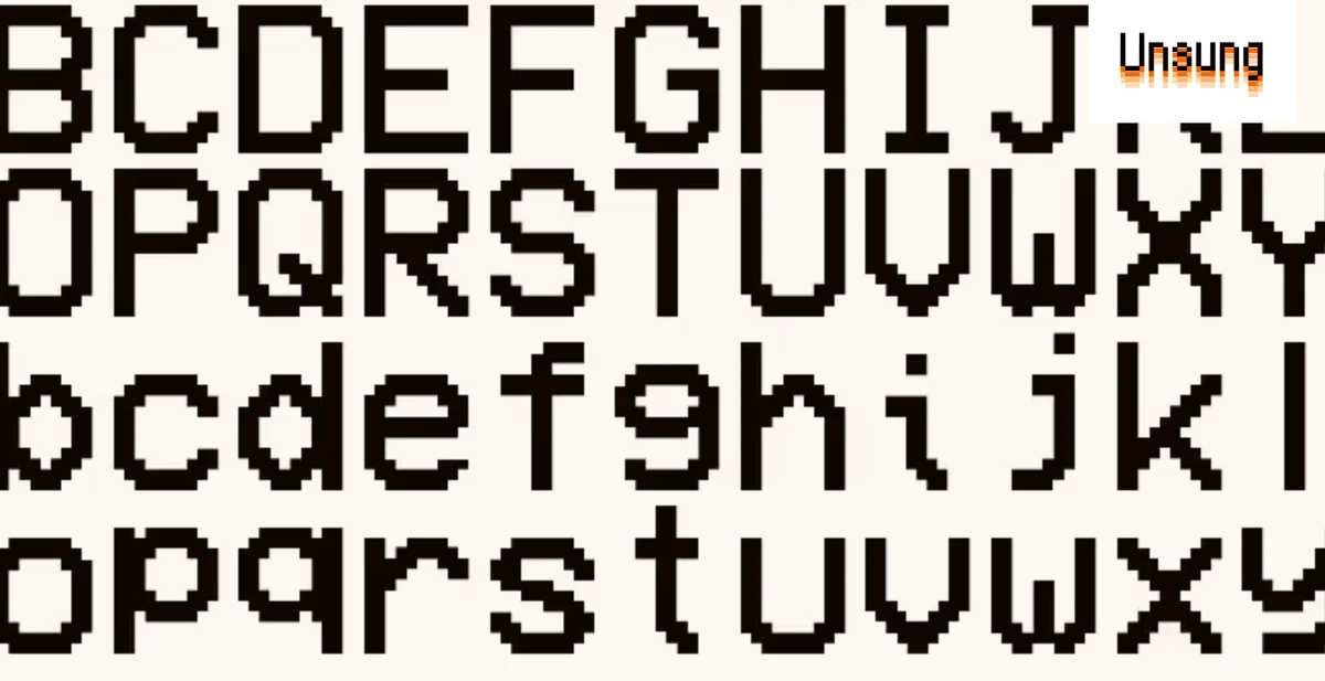 A few interesting modern pixel fonts