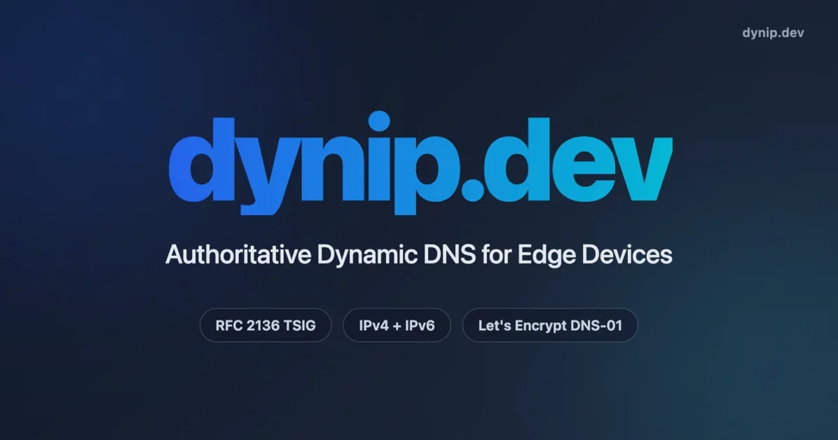 DynIP – Dynamic DNS with RFC 2136, IPv6, DNSSEC, and BYOD