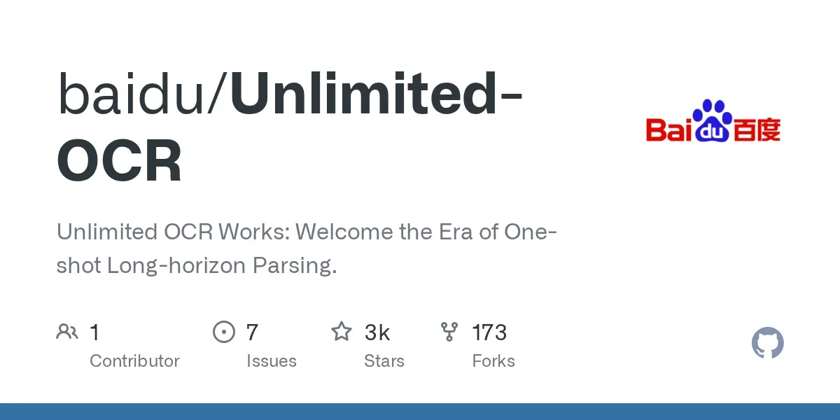 Unlimited OCR: One-Shot Long-Horizon Parsing