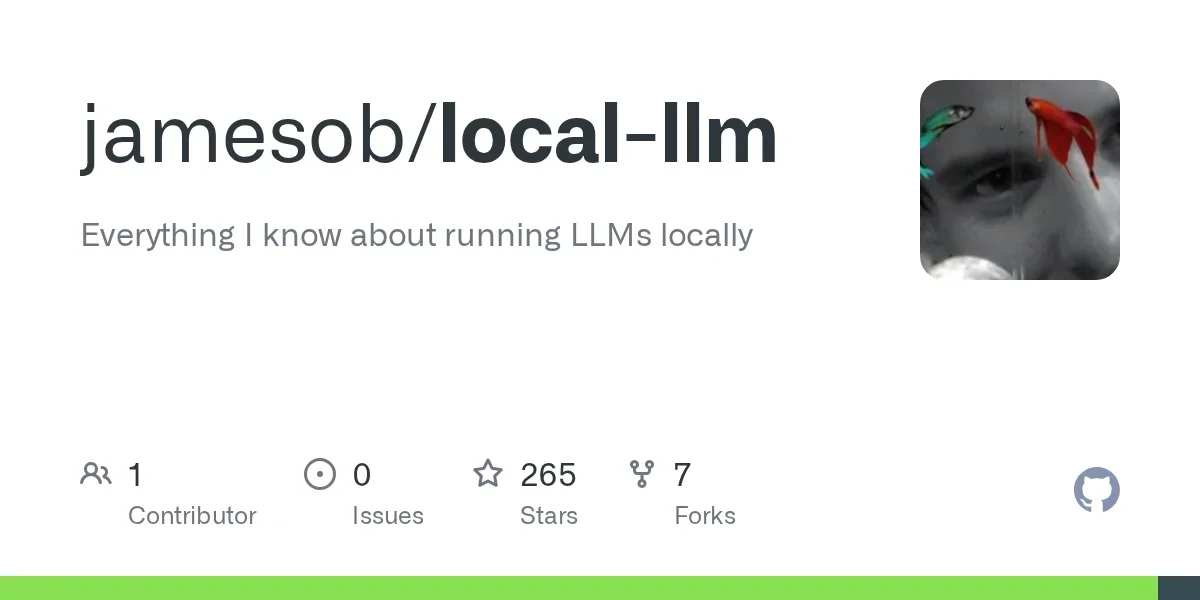 Jamesob's guide to running SOTA LLMs locally