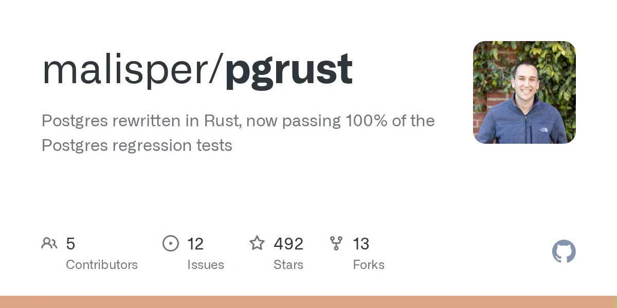 Postgres rewritten in Rust, now passing 100% of the Postgres regression tests