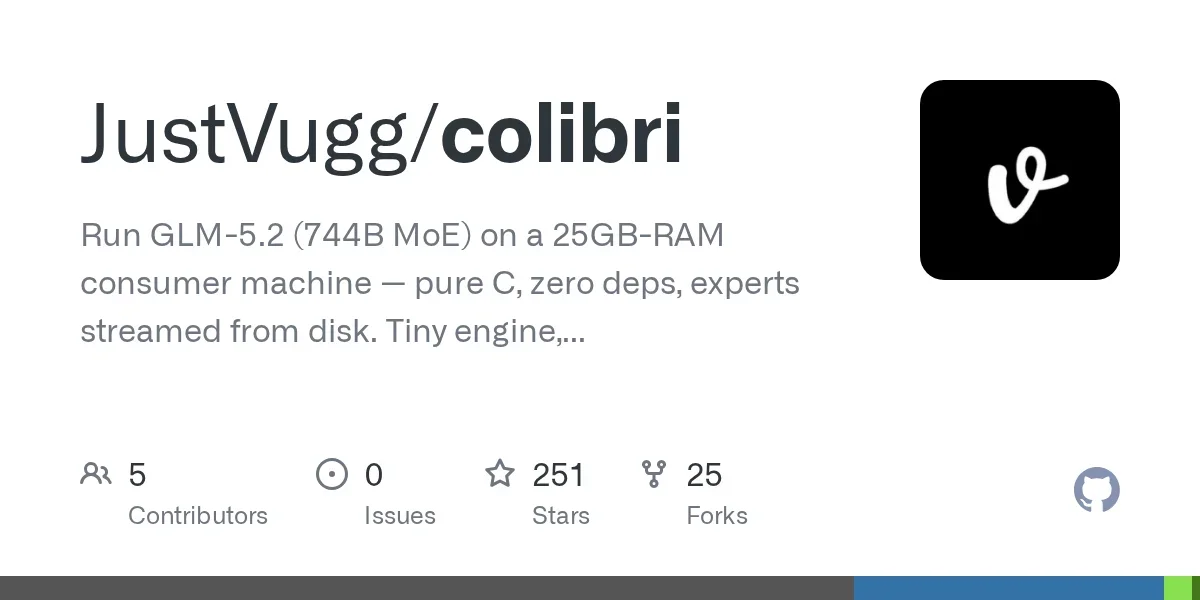 Show HN: Getting GLM 5.2 running on my slow computer