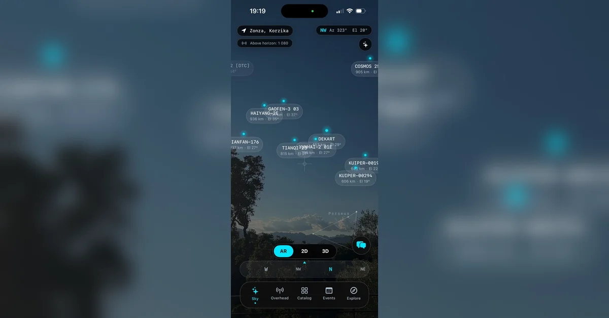 Show HN: Orbit – AR satellite tracker, watch 15k+ objects