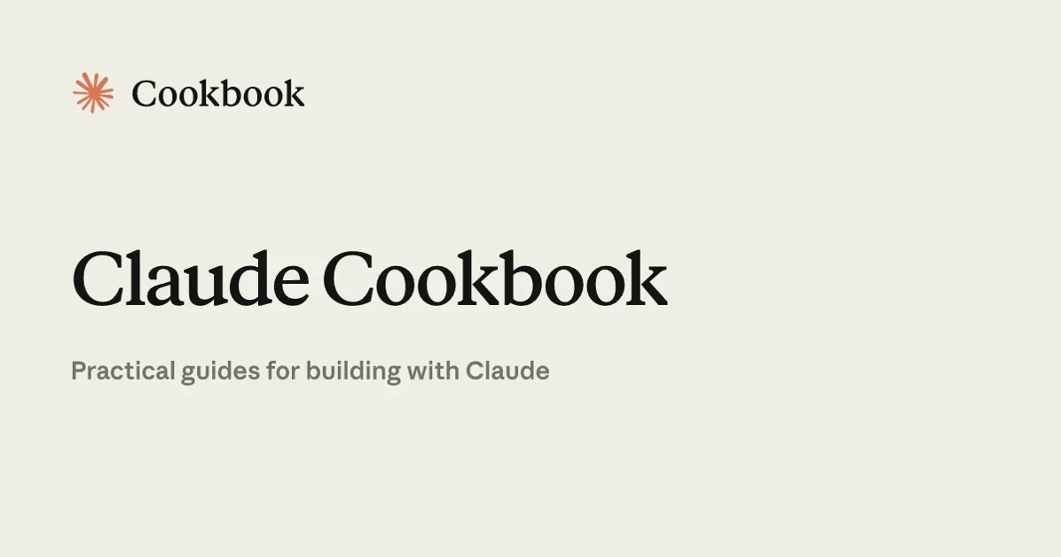 Claude Cookbook
