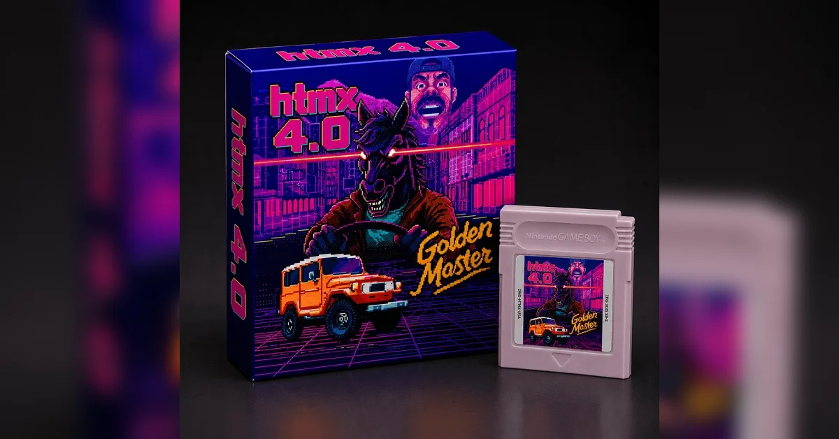 Htmx 4.0, the first JavaScript library to release exclusively on the Game Boy