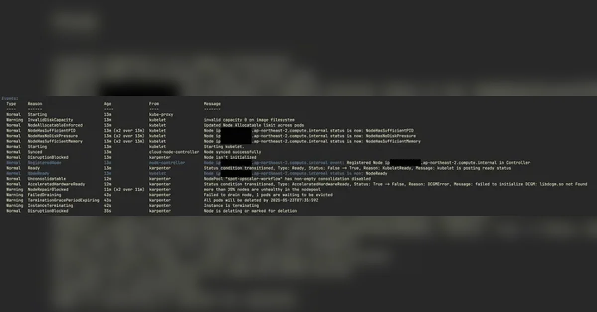 EKS Bottlerocket AMI에서 DCGM 오류로 GPU 노드 반복 교체 문제 해결기