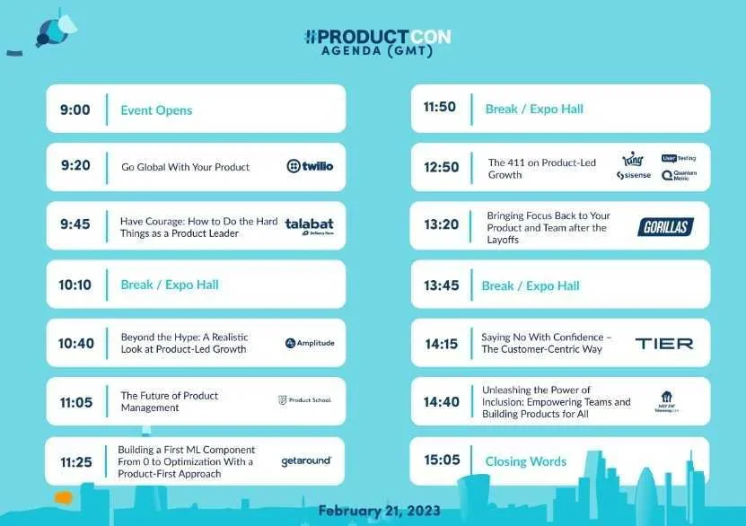 6시간 동안 단체로 해외 콘퍼런스 참여하기: 프로덕트콘 같이 보기 이벤트 - ProductCon London 2023