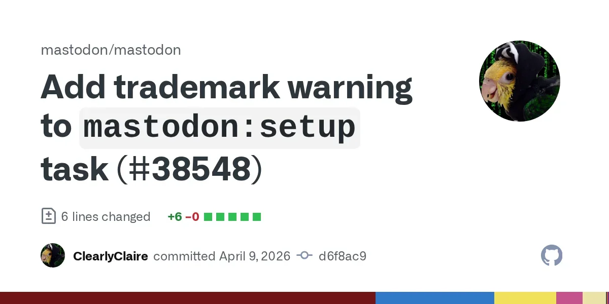 Mastodon: Don't use "mastodon" or "mstdn" in domain names