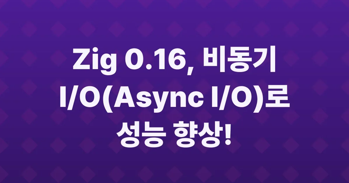 Async I/O in Zig 0.16, today