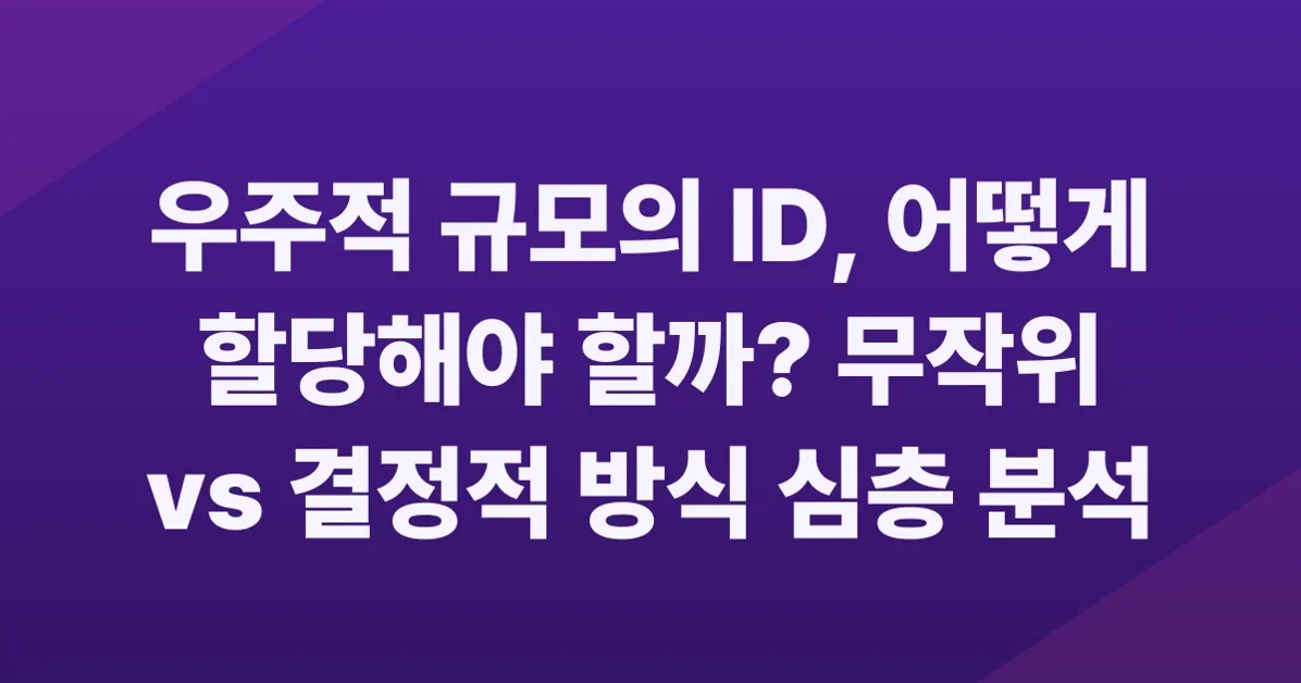 Cosmologically Unique IDs