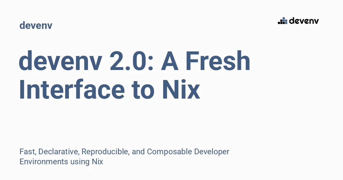 New major release of devenv