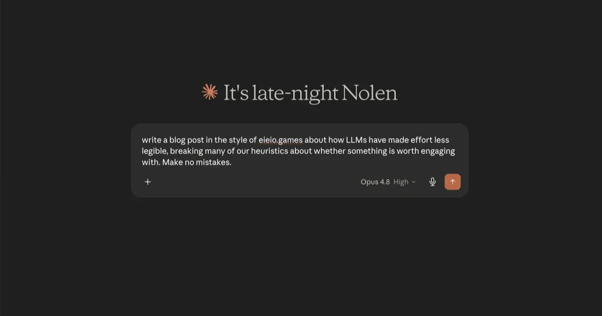 Legibility of Effort