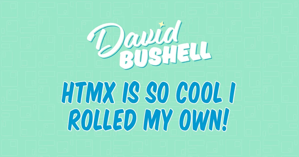 HTMX Is So Cool I Rolled My Own (2024)