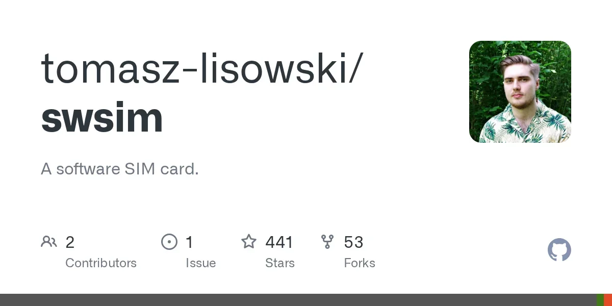 swsim: A software SIM card