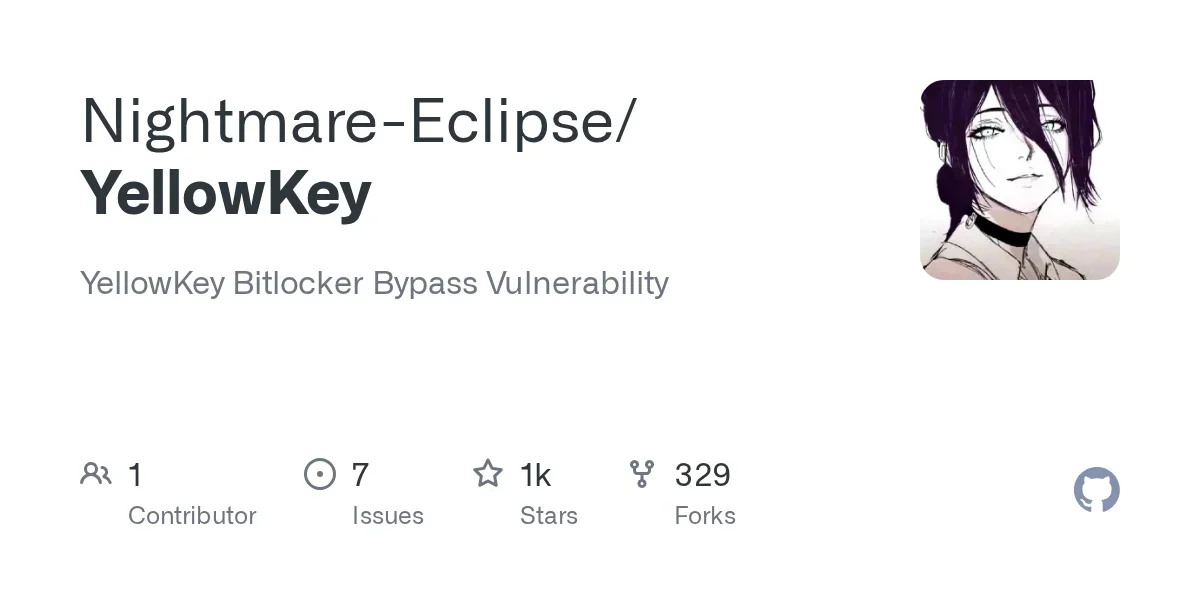 YellowKey Bitlocker Bypass Vulnerability