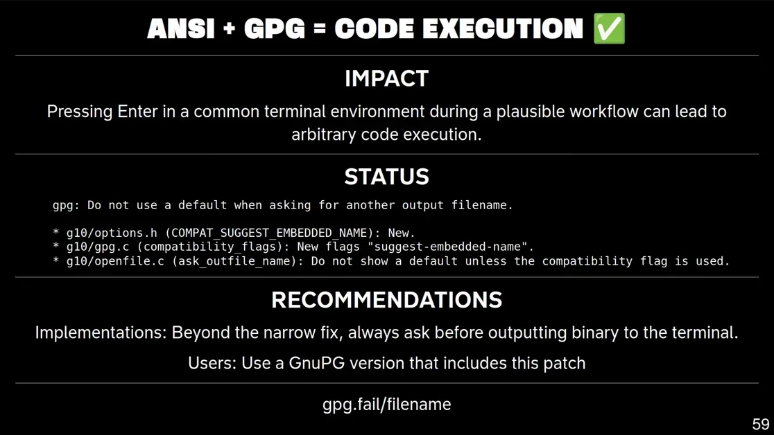 39C3: To sign or not to sign: Practical vulnerabilities in GPG & friends