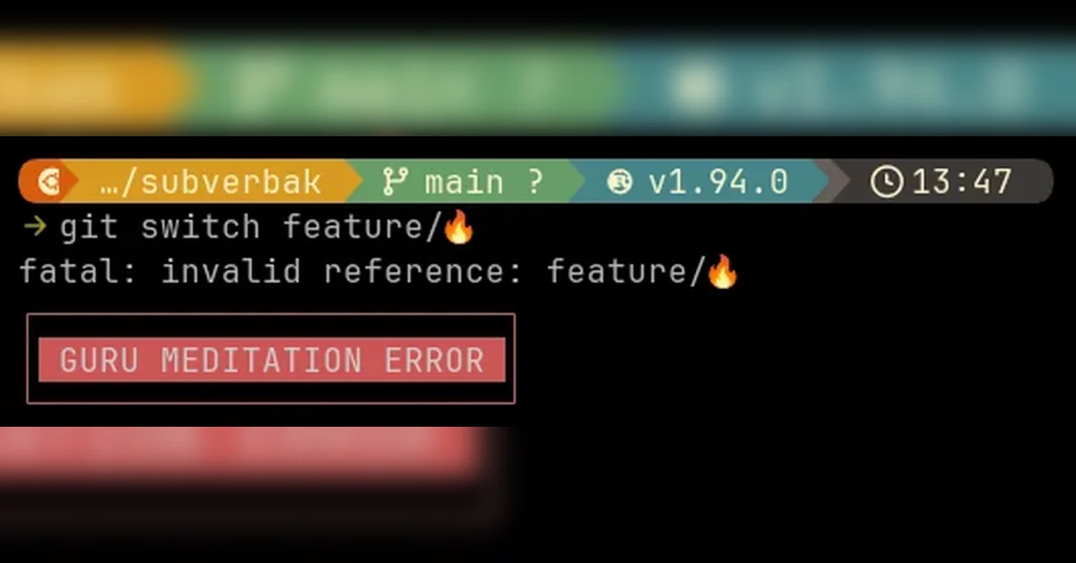 Did you notice the command error exit in the shell?