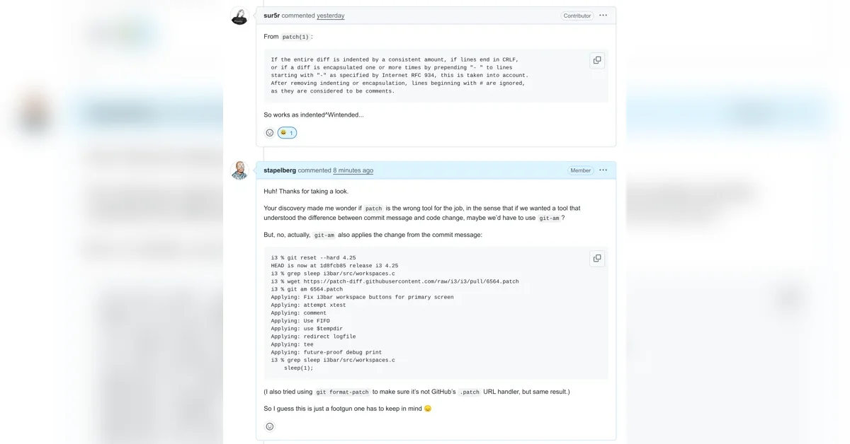 Code injections through Git commit messages