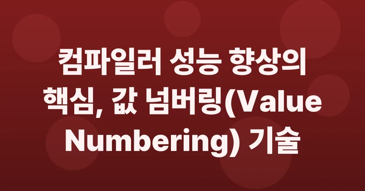 Value numbering