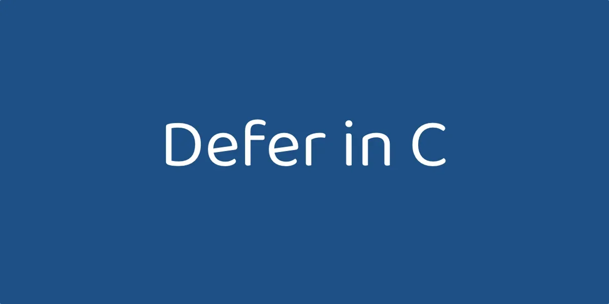 (Un)portable defer in C