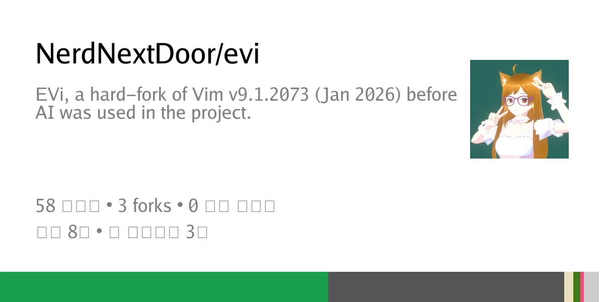 EVi, a hard-fork of Vim