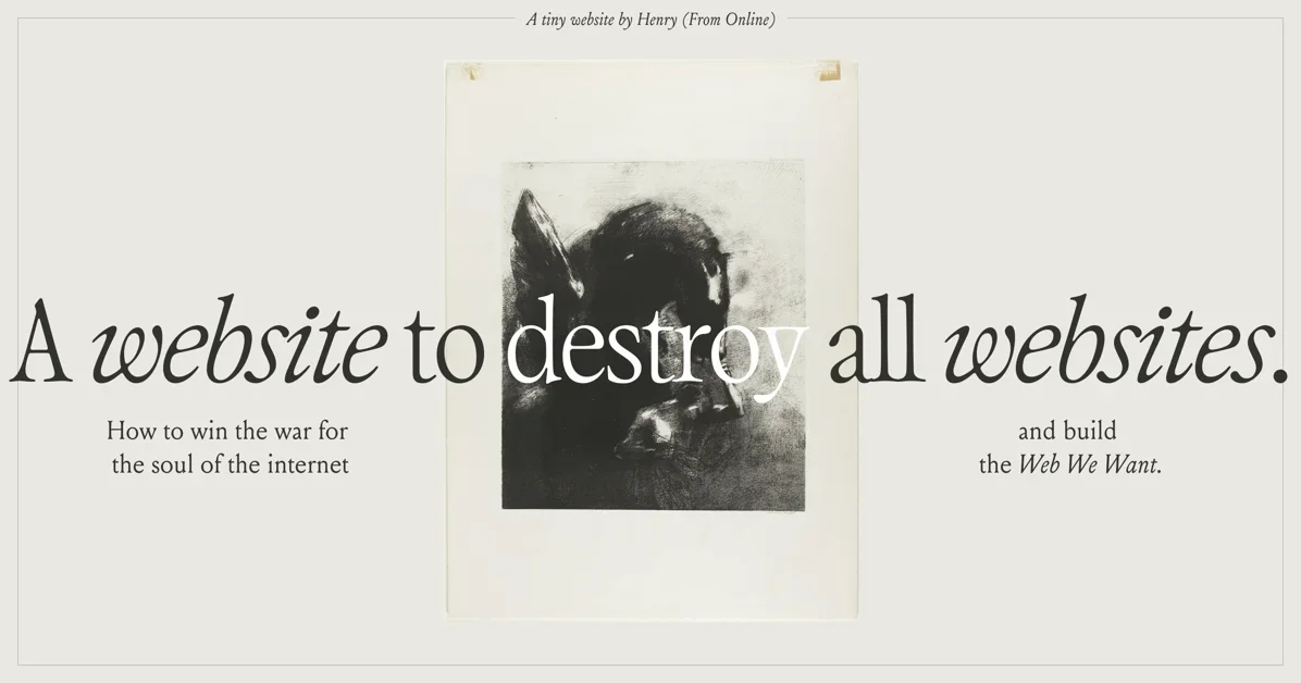 A Website To End All Websites