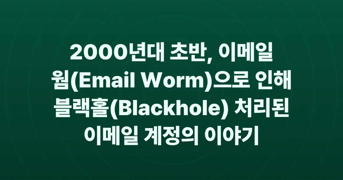 Blackholing My Email