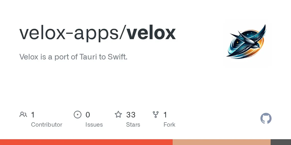 Velox is a port of Tauri to Swift