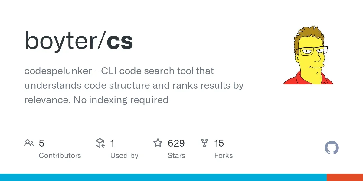 codespelunker - CLI code search tool that understands code structure and ranks results by relevance. No indexing required
