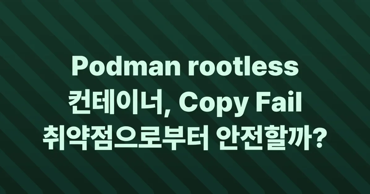 Podman rootless containers and the Copy Fail exploit