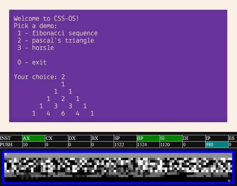 x86CSS - An x86 CPU emulator written in CSS