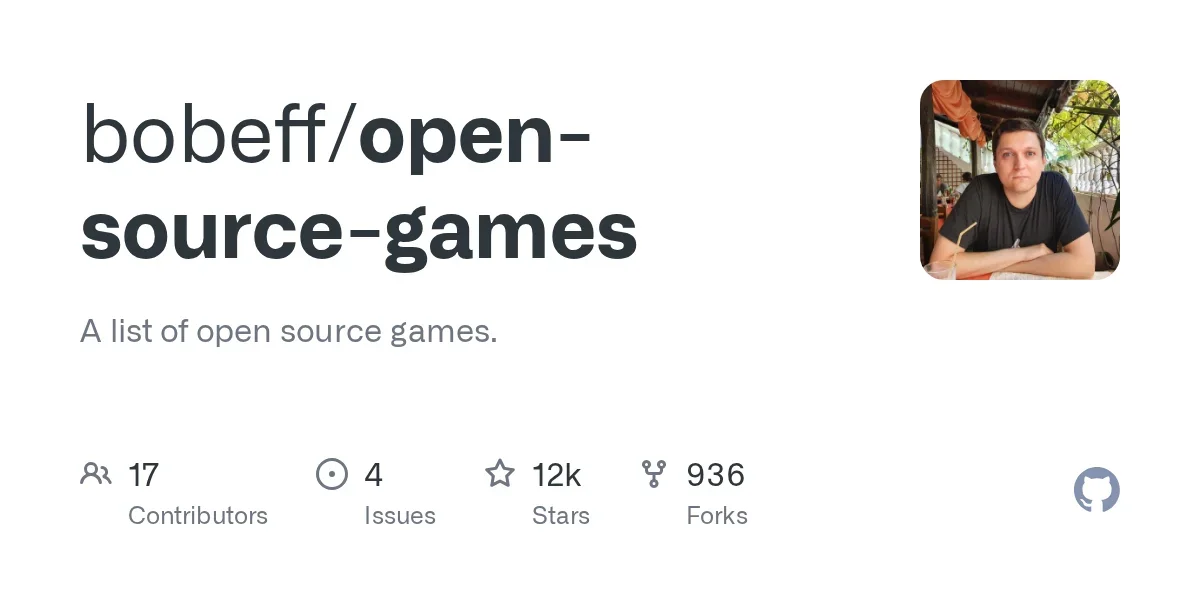 open-source-games: A list of open source games