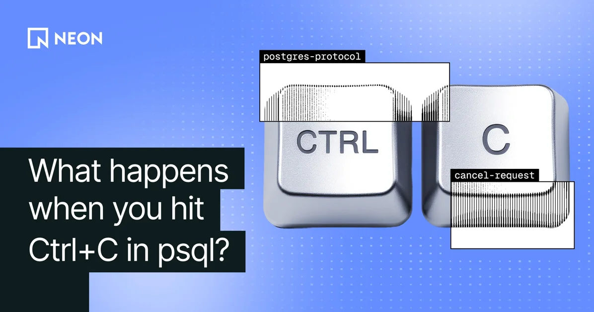 The way CTRL-C in Postgres CLI cancels queries is incredibly hack-y