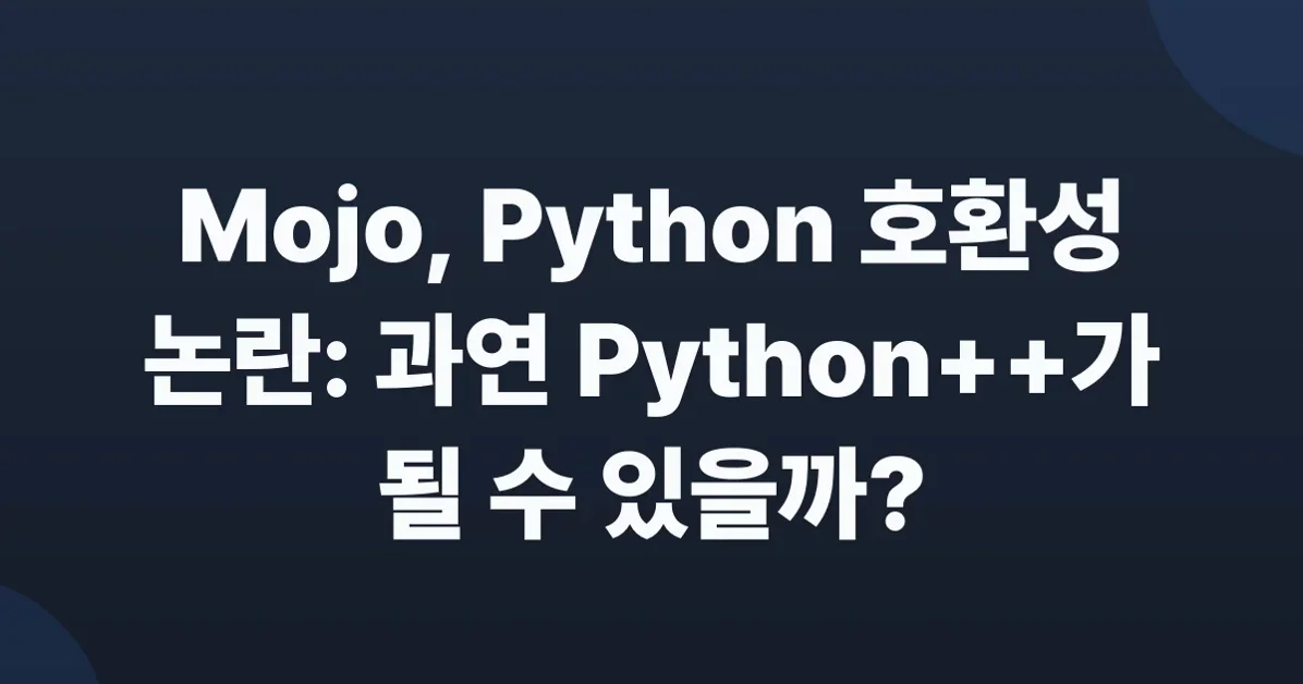 Mojo's not (yet) Python