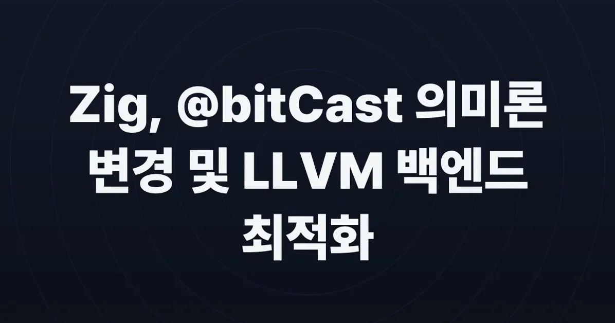 New @bitCast Semantics and LLVM Backend Improvements