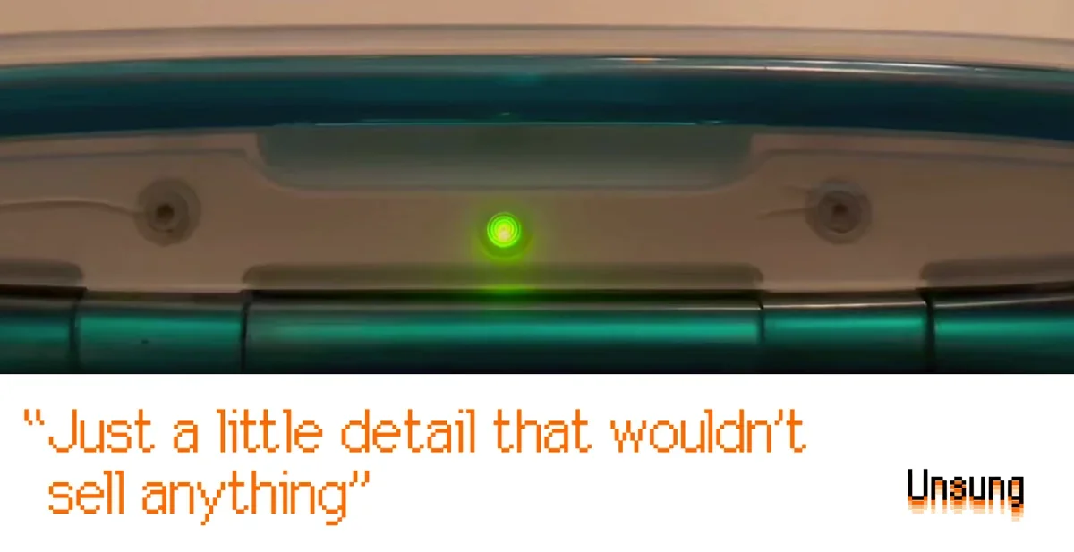 “Just a little detail that wouldn’t sell anything”